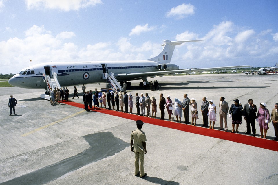 The red carpet was rolled out for The Queen's arrival